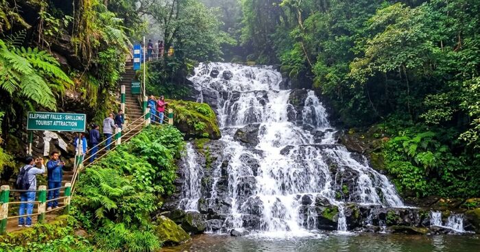 elephant falls shillong waterfall — top attraction near luxury hotels